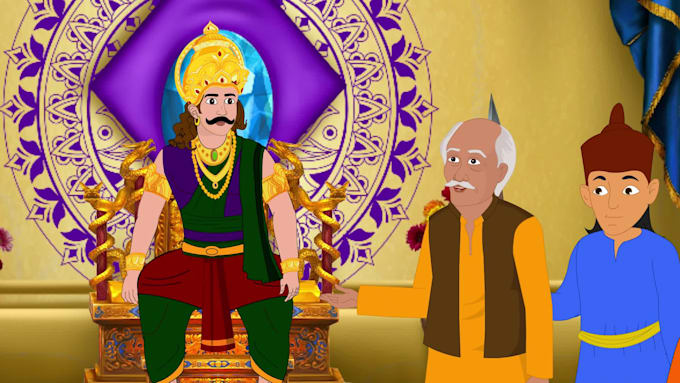 make 2d animation cartoon stories, 2d king stories