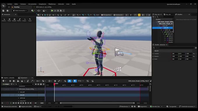 do 3d modelling, texturing, material, rigging, skinning, animation unreal engine