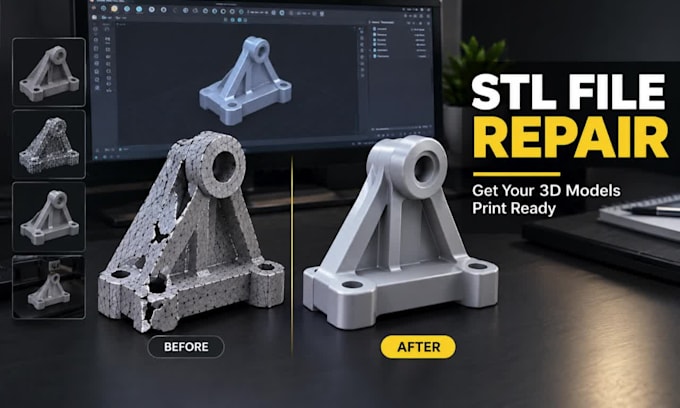 fix damaged stl files for 3d printing