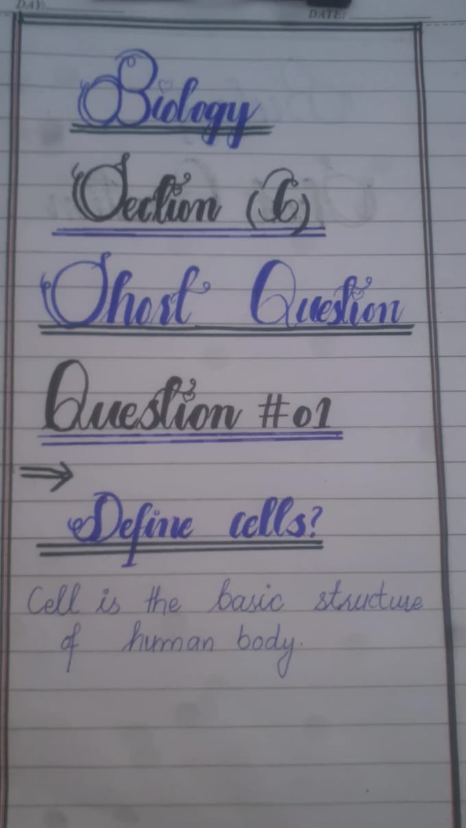 do beautiful handwritten notes and neat handwriting notes