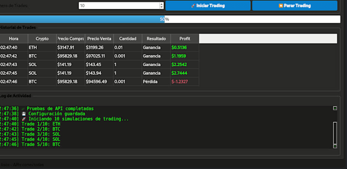 Build you a qubitx pro crypto bot with live dashboard binance testnet ...
