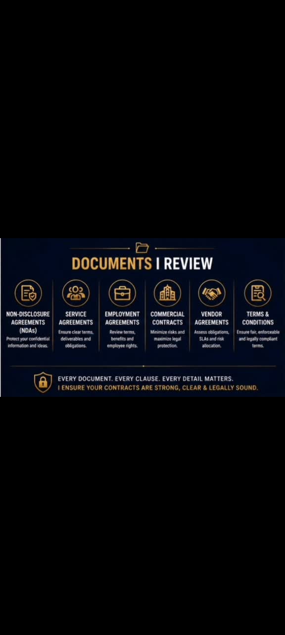 review contracts, ndas and legal documents
