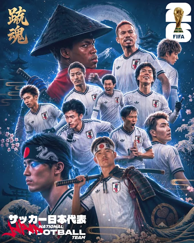 national team cinematic world cup poster design