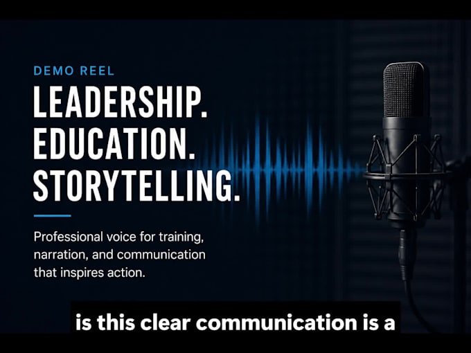 record a professional corporate or e learning voiceover