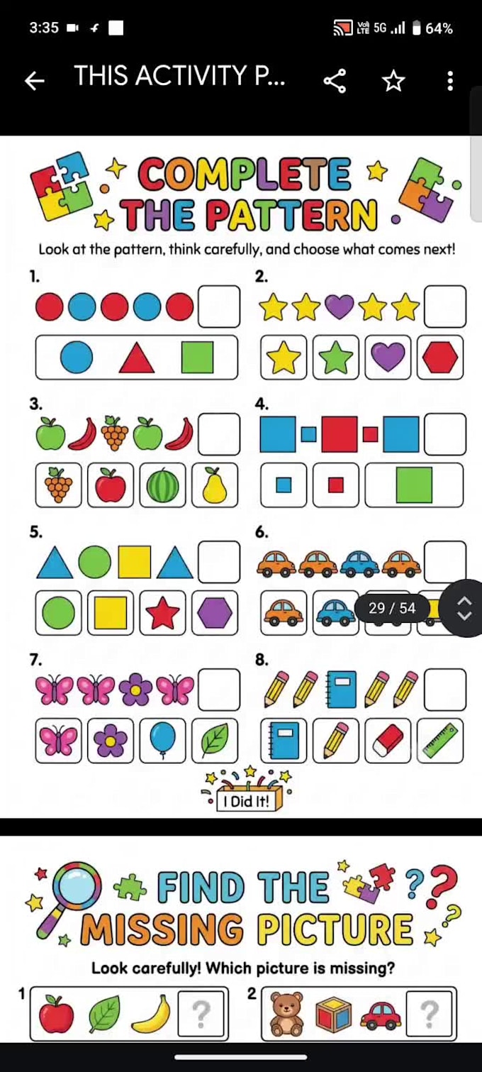 design printable worksheets toddler activity books