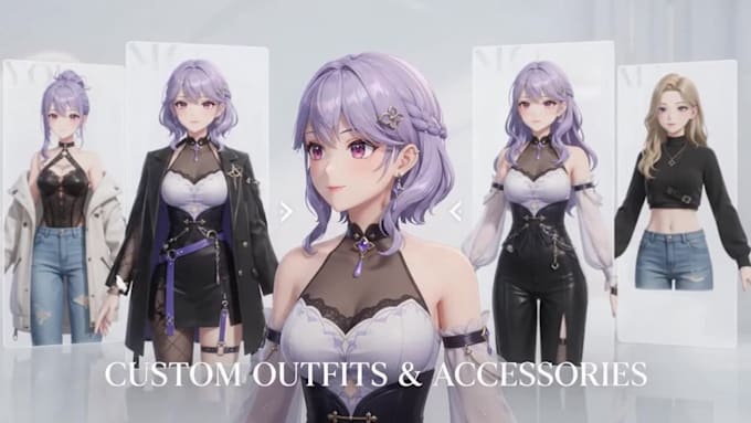 create 3d character, 3d vroid and 3d modeling rigging for vtuber and streamings