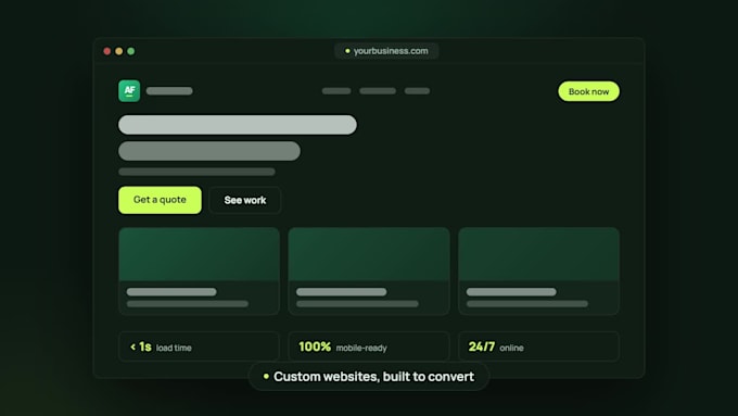 design a modern responsive website for your small business