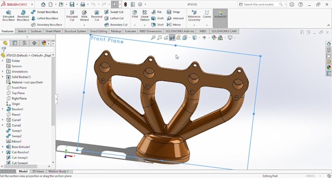 do 3d mechanical modeling and product design in solidworks