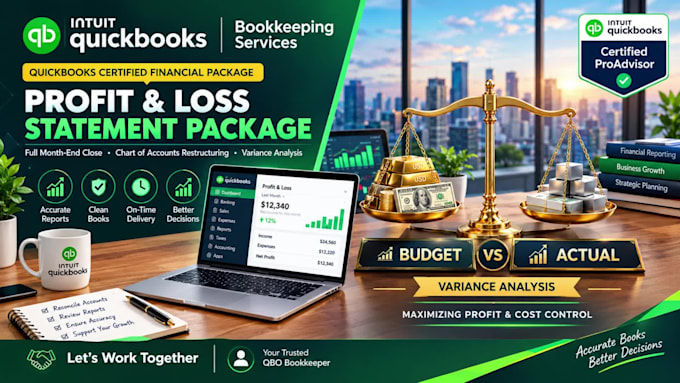 be your expert virtual bookkeeper and quickbooks online consultant