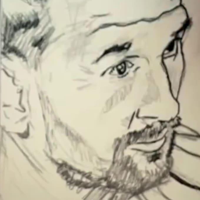create a custom hand drawn portrait illustration