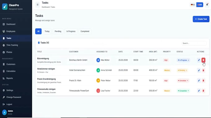 build a custom PHP business management system with employee tracking