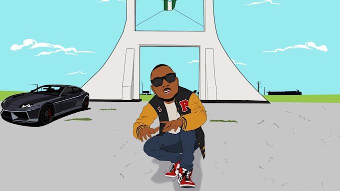 2d animated music video, 2d character animation, 2d animation video