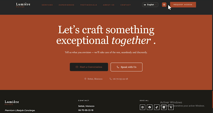 design a conversion boosting landing page for modern website development