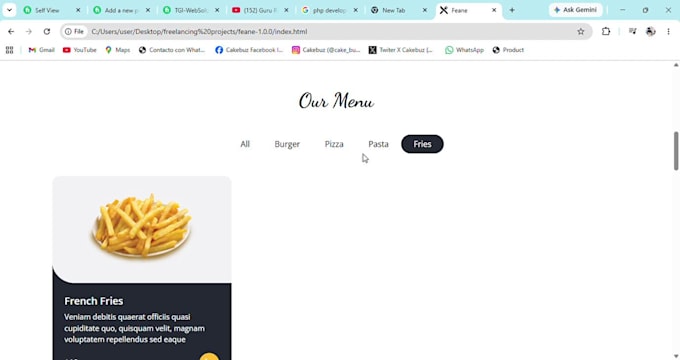 design attractive food posters and menus