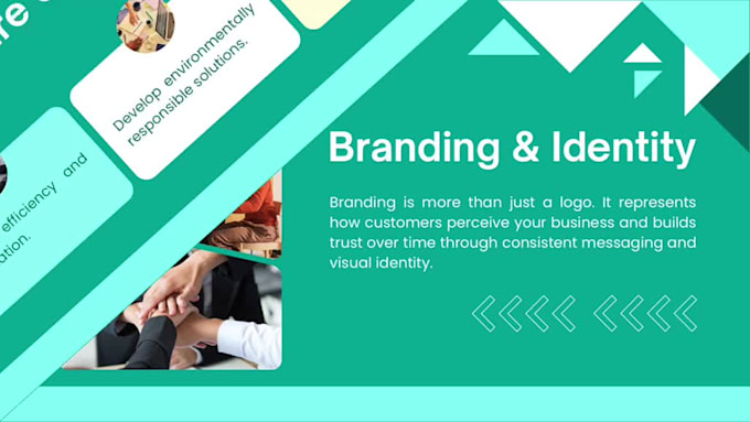 design a professional business presentation or powerpoint pitch deck