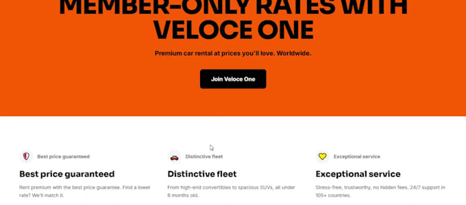 design a car rental website with booking system