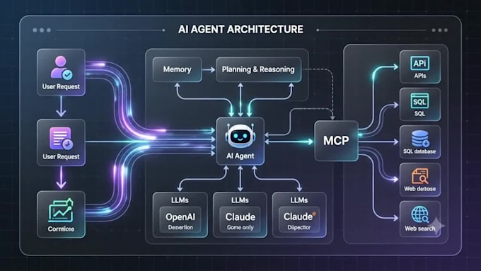 develop ai solutions using langgraph crewai claude sdk openai sdk and mcps etc