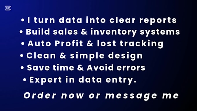 create excel sales and inventory dashboard with profit tracking