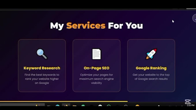 do SEO keywords research and on page optimization