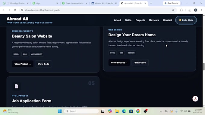 build responsive html CSS javascript website
