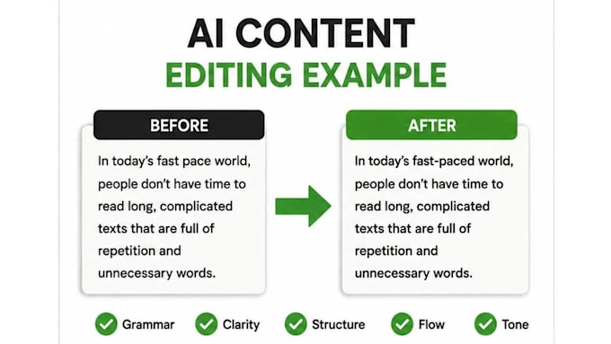 edit ai generated technology and educational blog content