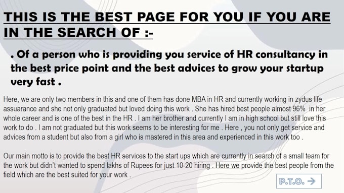 provide best HR consultancy service