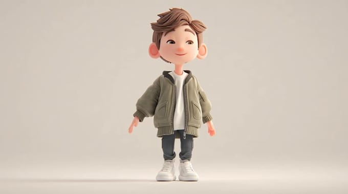 create a  3d animation video and render