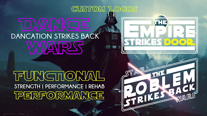 create a custom star wars logo