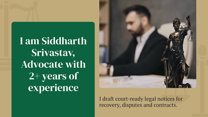 draft a professional legal notice or demand letter in 24 hours