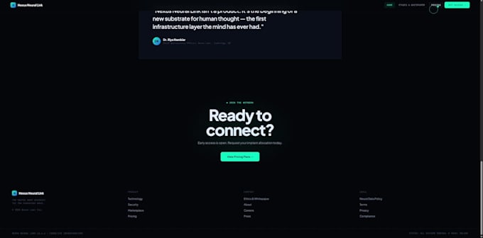 design a high quality modern landing page or website