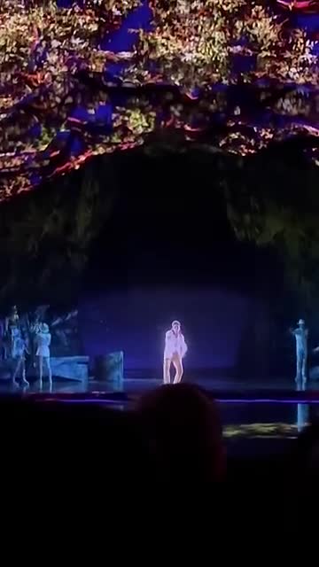 3d futuristic hologram concert holographic visuals and stage show animations