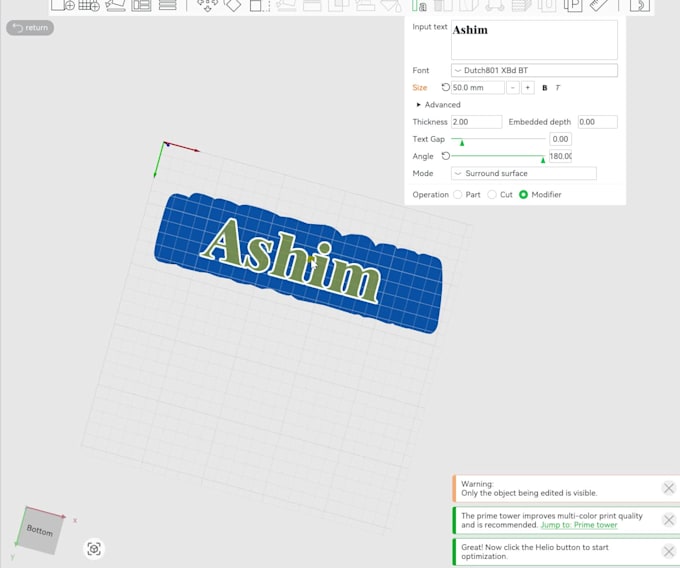 make, repair or modify stl file for 3d printing