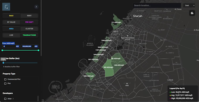 develop an interactive web map using react, mapbox, leaflet