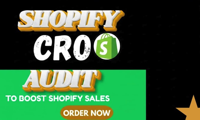 shopify cro audit optimization to increase shopify sales