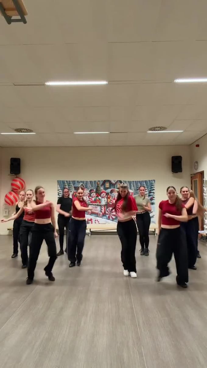 do viral tiktok video dance, group dance, afro dance challenge