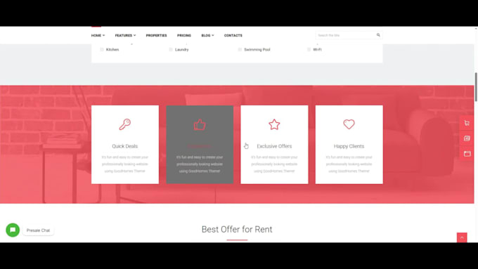 residential real estate wordpress website development with property listings