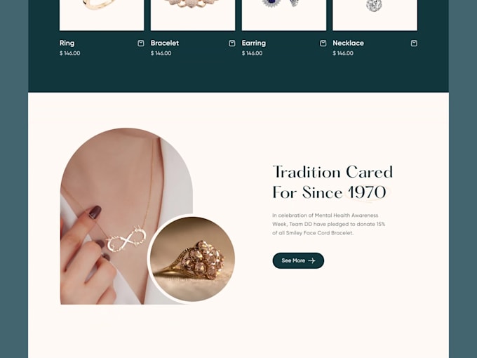 design a professional shopify jewelry store