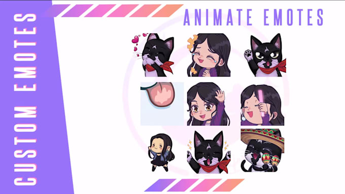 draw and animate cute emotes for your twitch