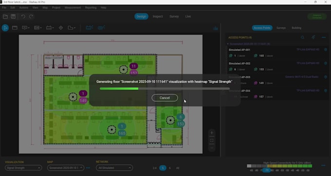 design professional wifi heat maps and wireless survey using ekahau