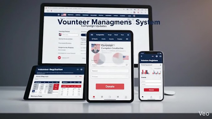 build election website volunteer management and donation