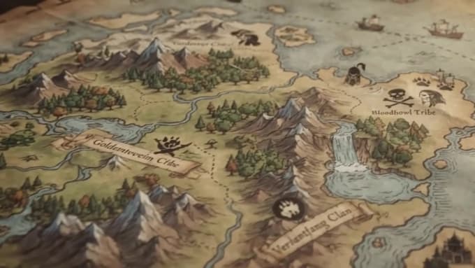 design immersive custom maps for games, fantasy worlds, and rpg projects