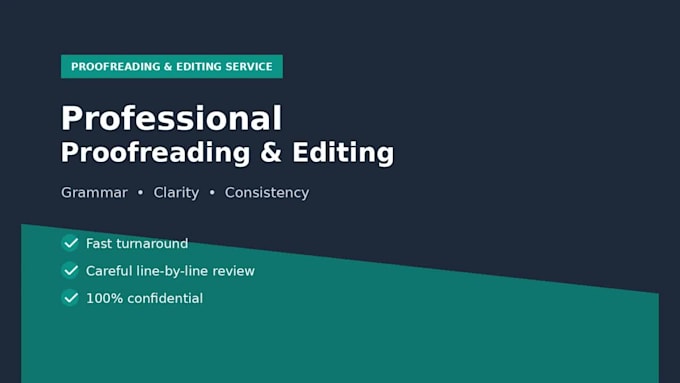 proofread and edit your document for grammar and clarity