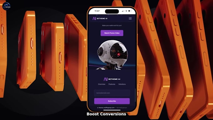 create a modern saas, app, or software demo video