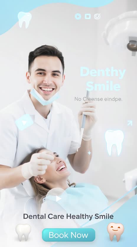 design dental clinic poster and social media post