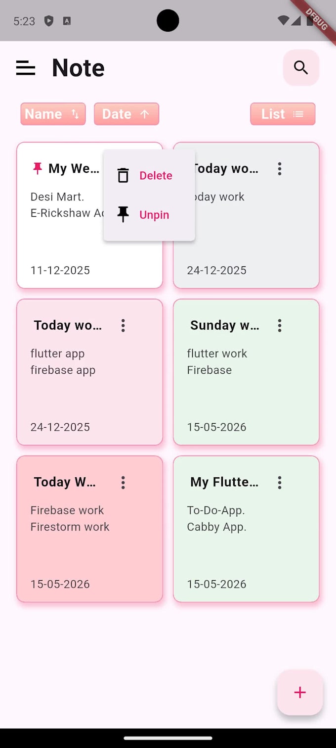 create flutter app ui design