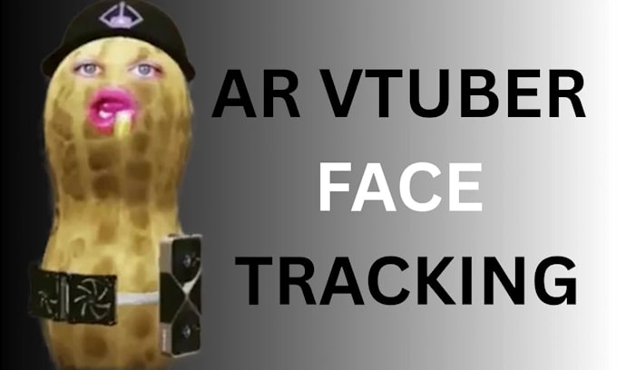 create 3d burnt peanut ar vtuber model ar vtuber character model face tracking