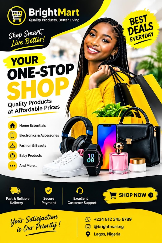 design a professional birthday flyer for you