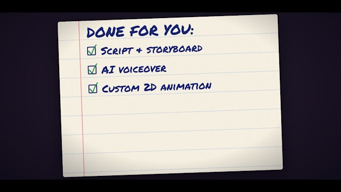 create 2d animation story video for youtube