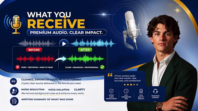 do forensic audio enhancement to make unclear recordings clear