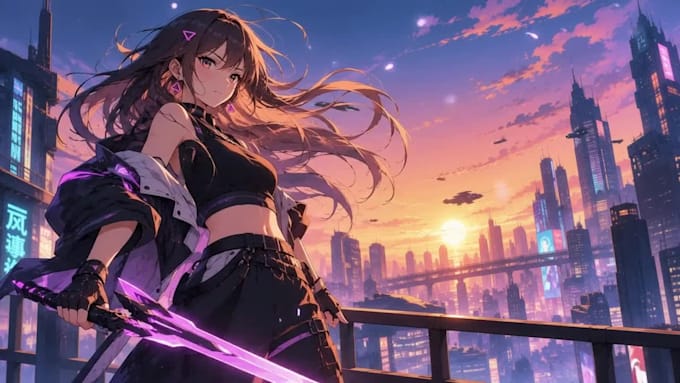 create custom anime live wallpaper or static wallpaper for you